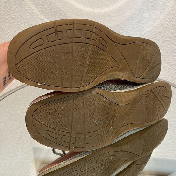 Sperry Angelfish Stripe Leather Boat Shoes pink and tan size 7.5 - Picture 9 of 9